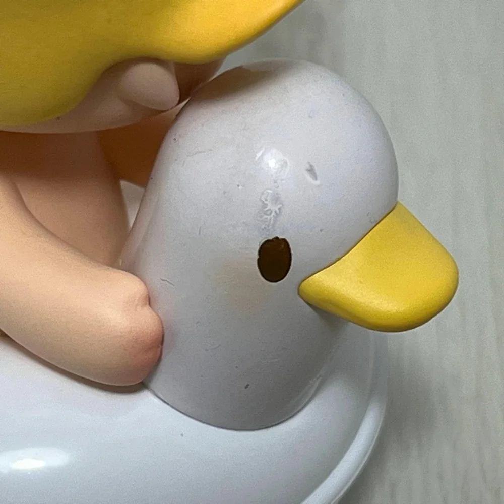 Pop Mart Dimoo World Pets Vacation Series Duck Captain Figure Pool Float Goose